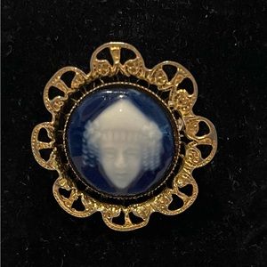 Rare, Vintage, Freirich, Cameo, Brooch